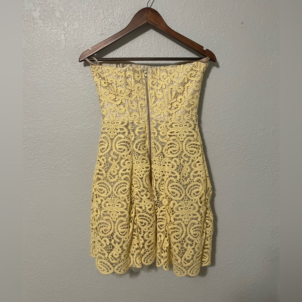 Allison Parris Strapless Lace Mini Dress - Picture 6 of 9